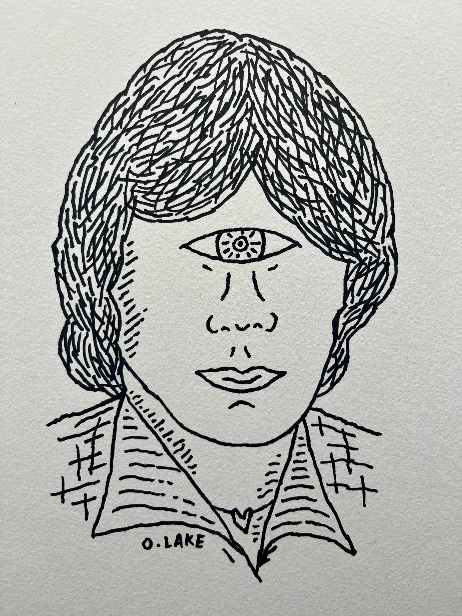 Stay Weird, Original Art, Sharpie Drawing by Oliver Lake