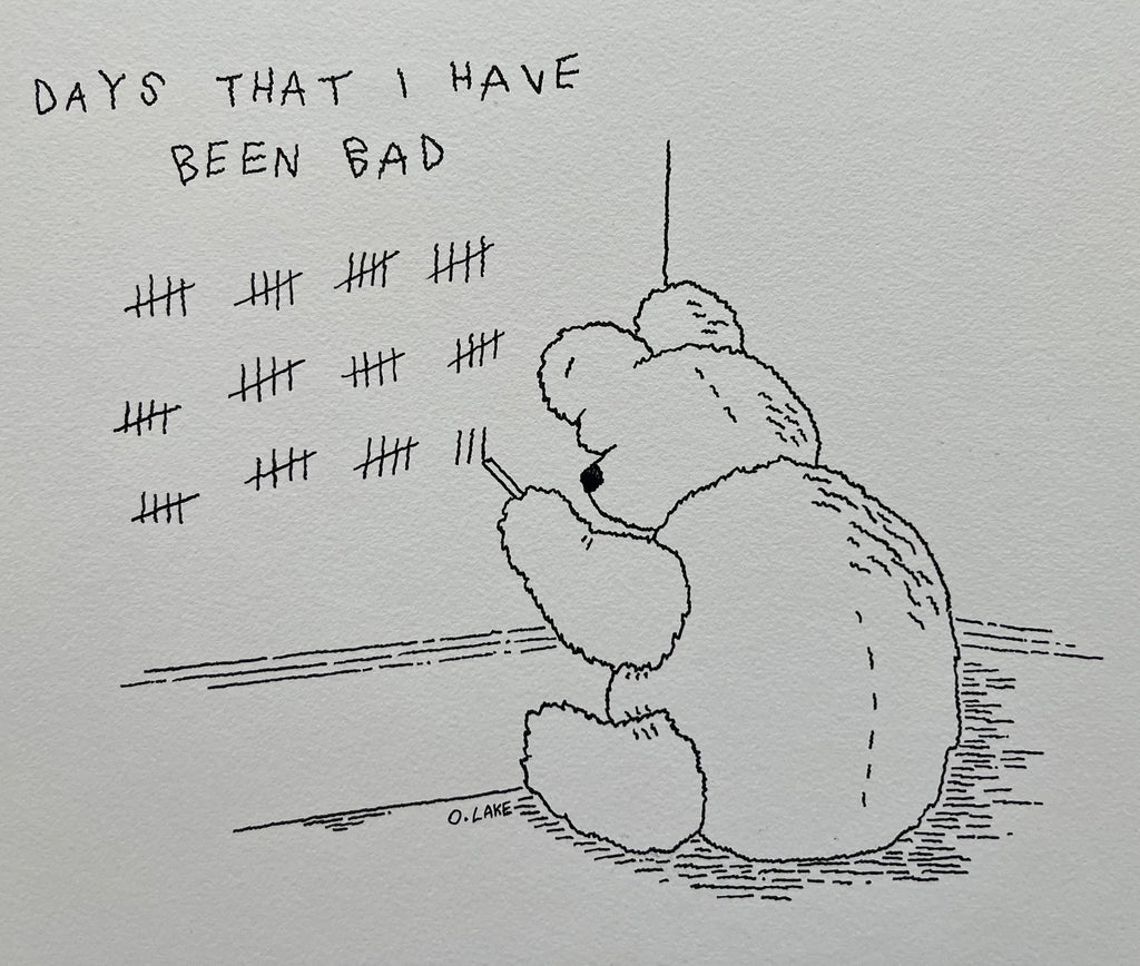 Bad Teddy - black & white version - 1/5