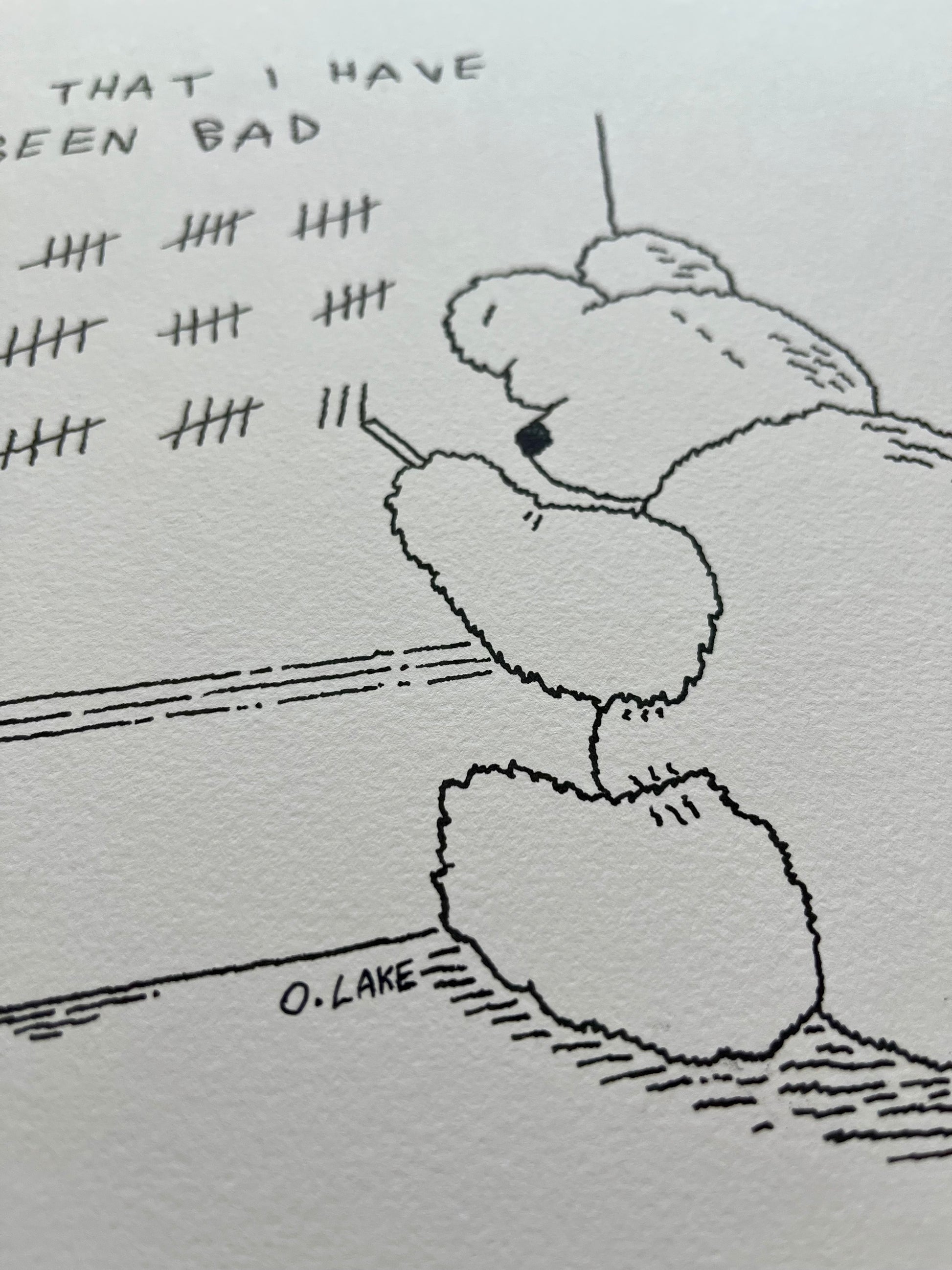Bad Teddy - black & white version - 1/5