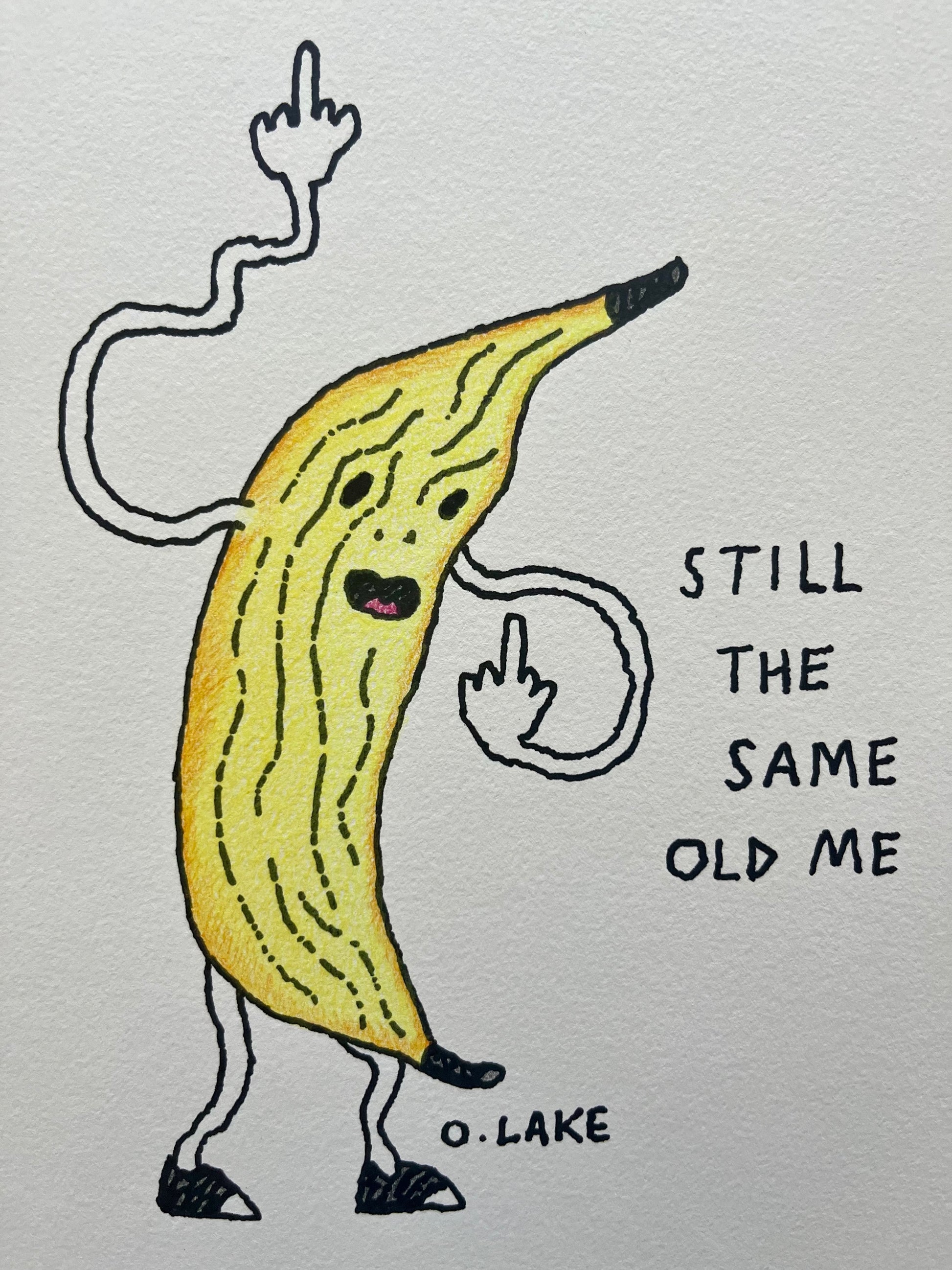 The Same Old Me - colour version - Original drawing - 1/5