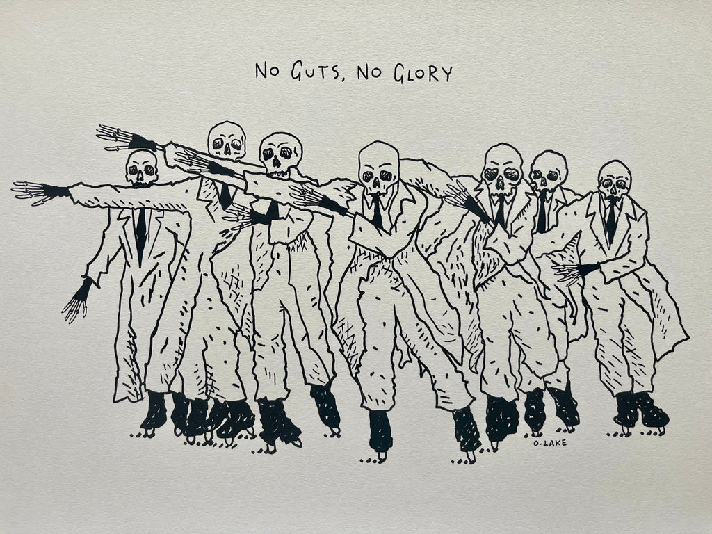 No Guts, No Glory - limited edition print - A3