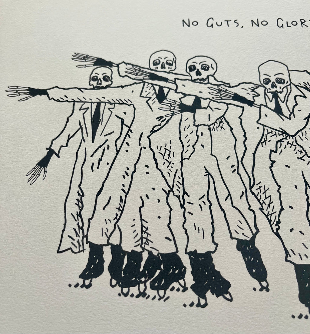 No Guts, No Glory - limited edition print - A3
