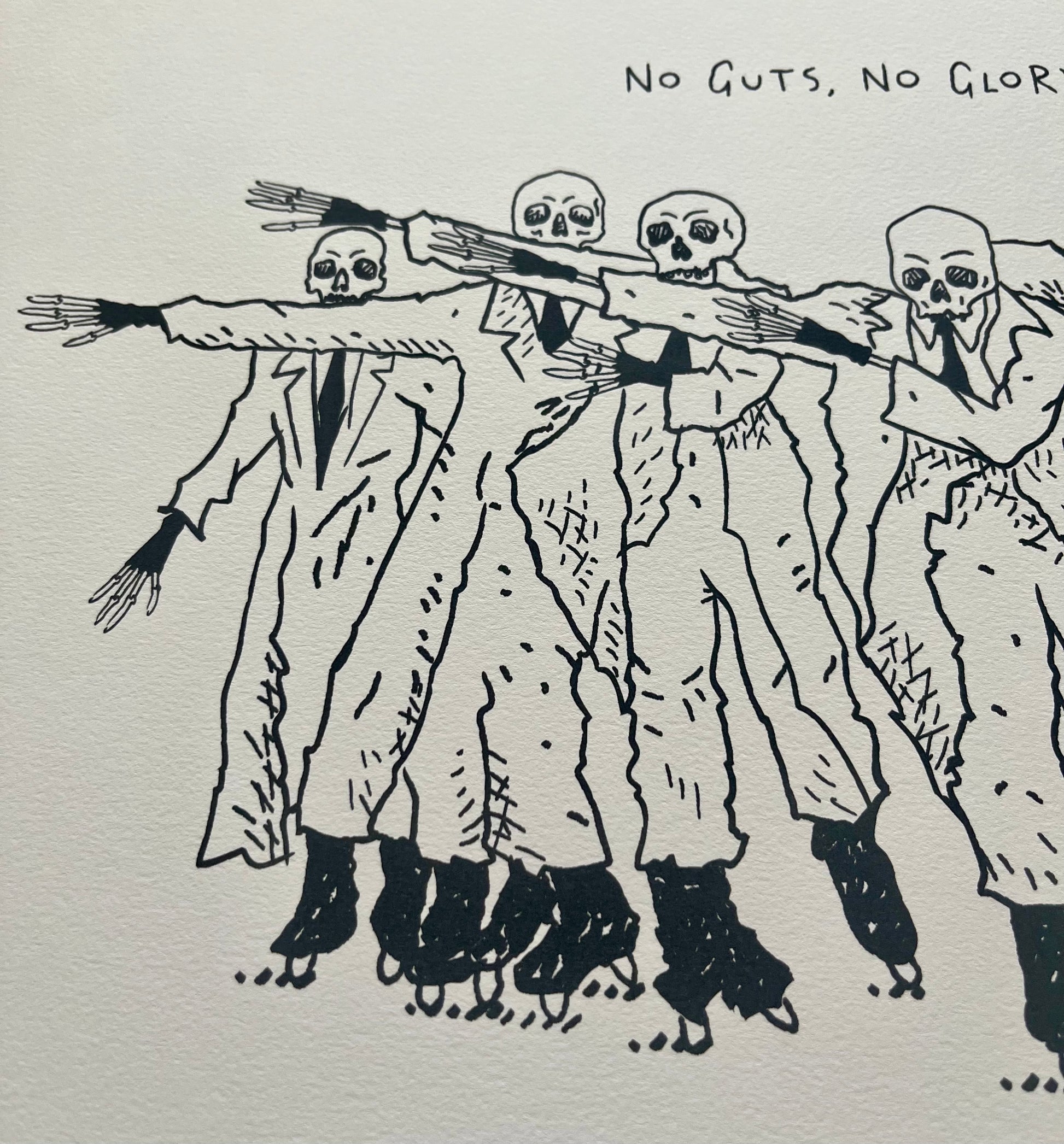 No Guts, No Glory - limited edition print - A3