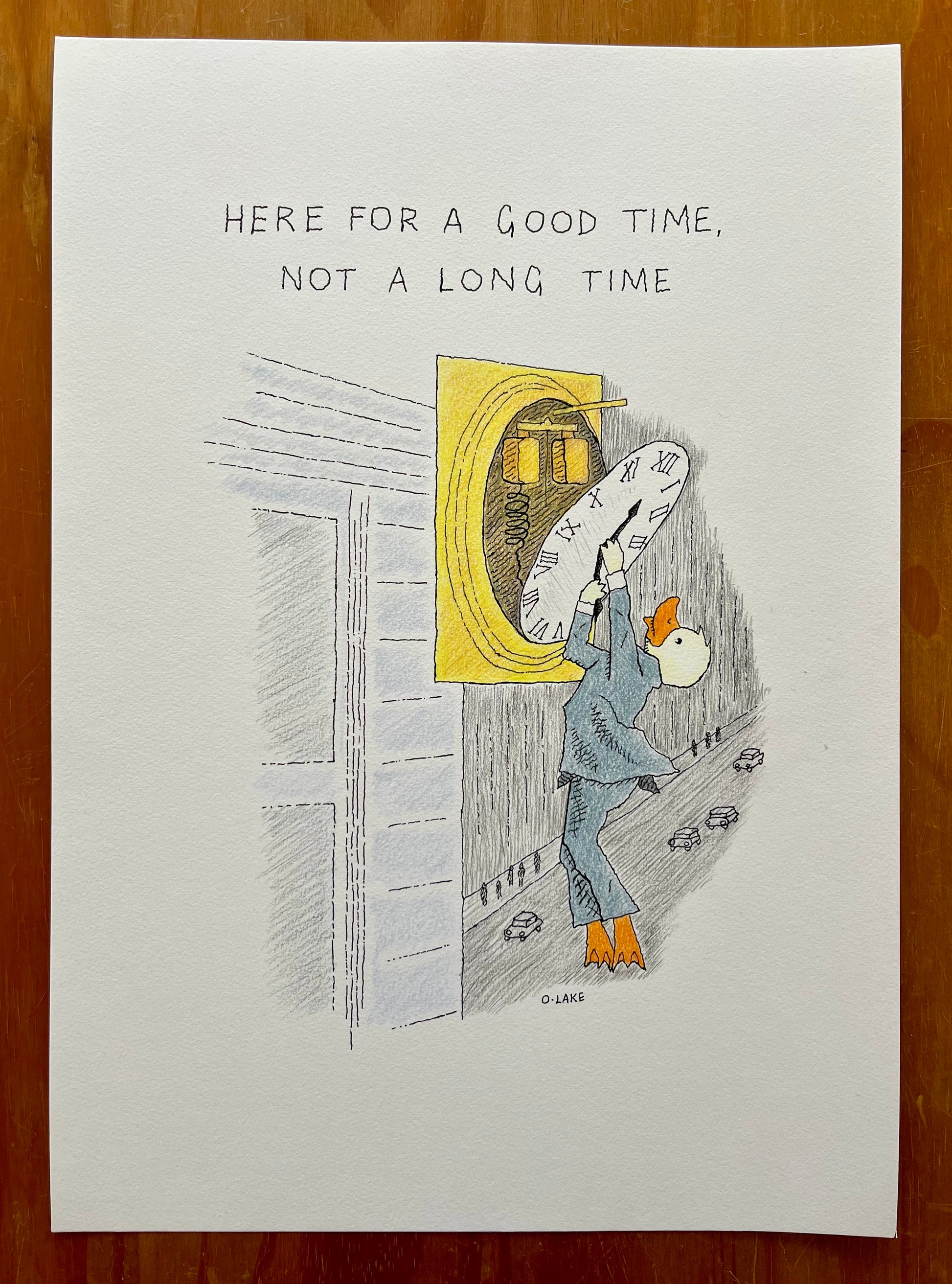 Not A Long Time - original drawing -  1/5