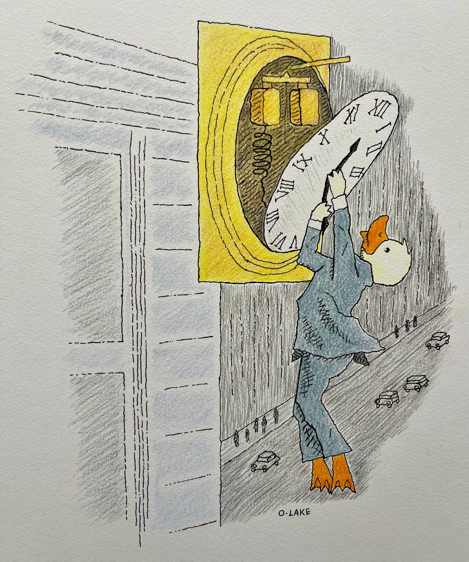 Not A Long Time - original drawing -  1/5