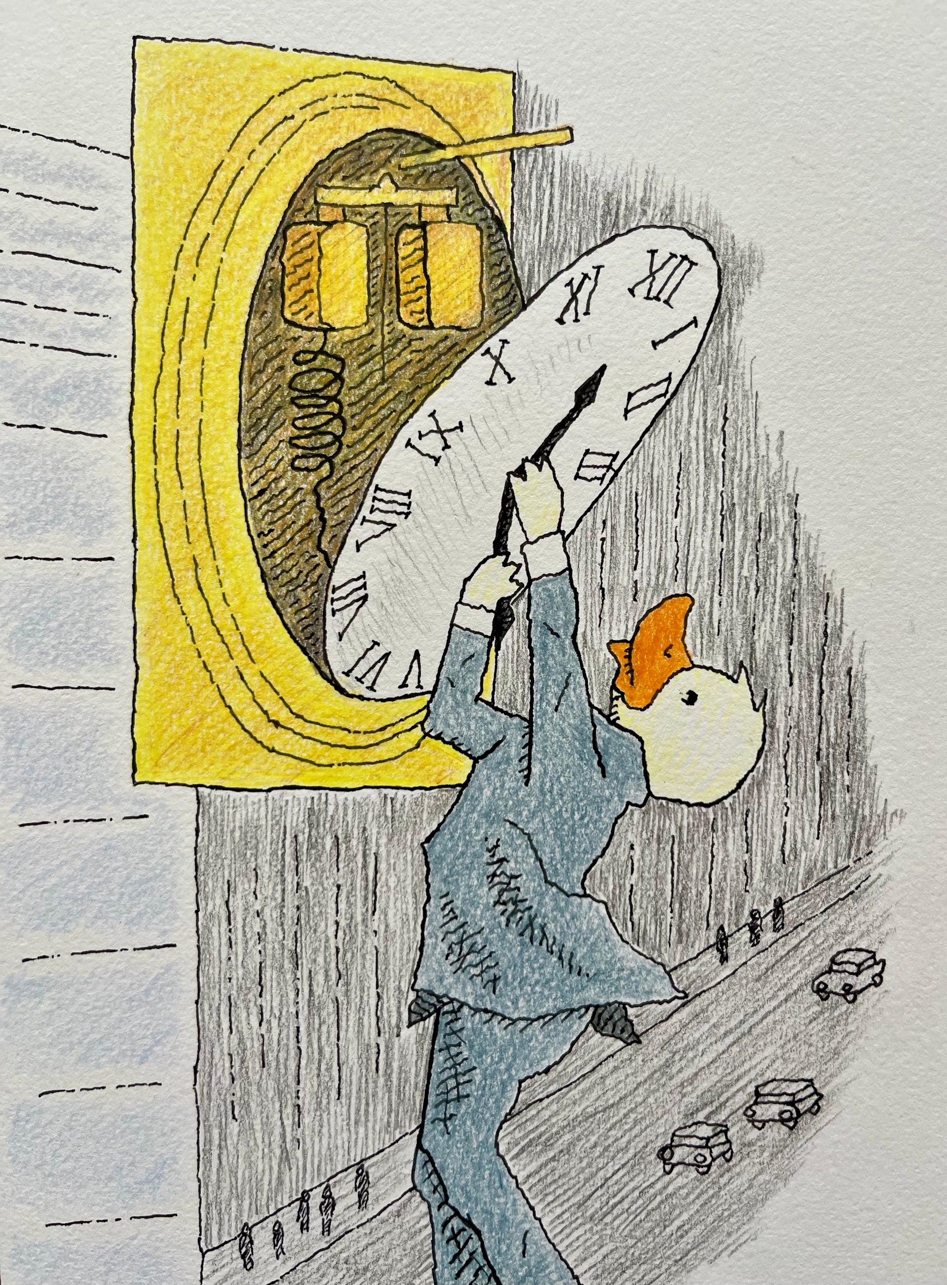 Not A Long Time - original drawing -  1/5