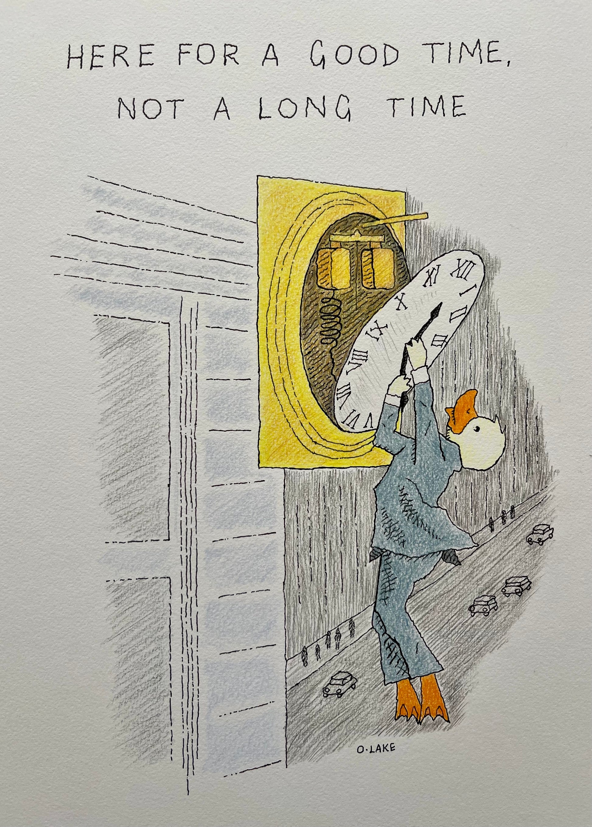 Not A Long Time - original drawing -  1/5